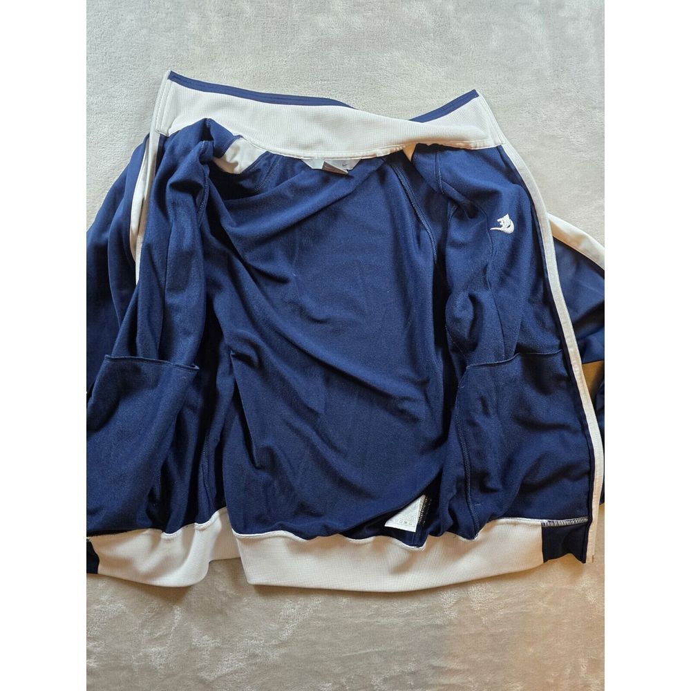Vintage Nike Full Zip Jacket Size Medium Blue White Stripe Track‎ Y2K *Read - Picture 9 of 16
